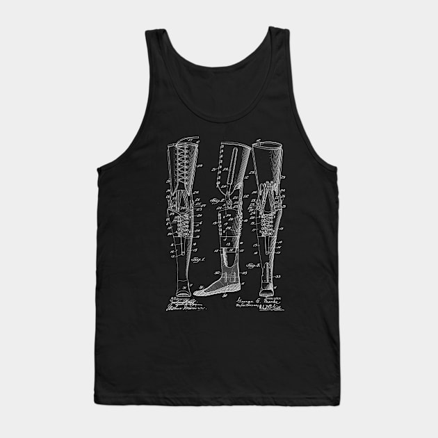 Artificial Leg Vintage Patent Drawing Tank Top by TheYoungDesigns